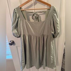 Altar'd State Sage Green Dress